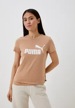 PUMA: Бежевая футболка