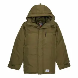 ALPHA INDUSTRIES: Зелёный пуховик 