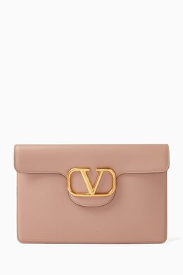 Valentino Garavani: Розовый клатч