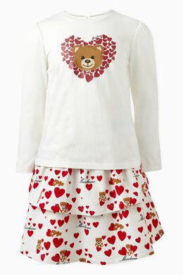 Moschino: Юбка Teddy Bear с принтом