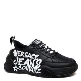 Versace Jeans Couture: Чёрные кроссовки 