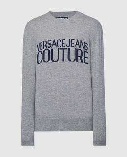 Versace Jeans Couture: Серый свитер 