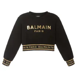 Balmain Kids: Чёрный свитер