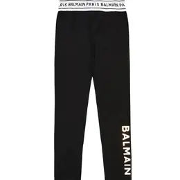 Balmain Kids: Чёрные легинсы