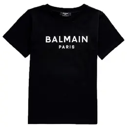 Balmain Kids: Серебристая футболка