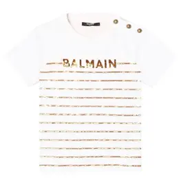 Balmain Kids: Футболка в полоску