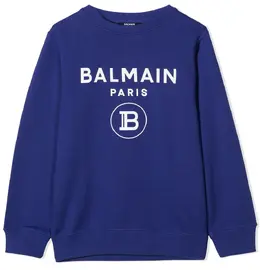 Balmain Kids: Голубой свитер