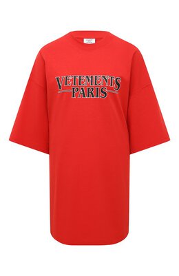 VETEMENTS: Хлопковая футболка 