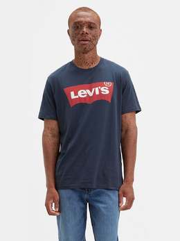 Levi's: Синяя футболка 