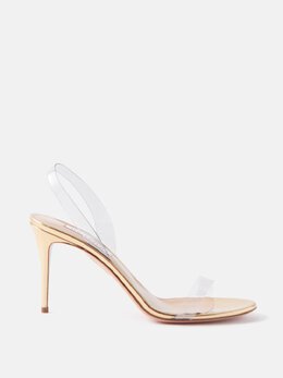 Aquazzura: Прозрачные сандалии So Nude 85