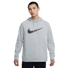 Nike: Серая толстовка  Dri-FIT Swoosh