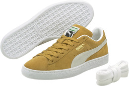 PUMA: Жёлтые кеды Suede Classic XXI