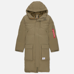 Alpha Industries: Длинный пуховик 