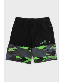 PHILIPP PLEIN JUNIOR: Чёрные шорты