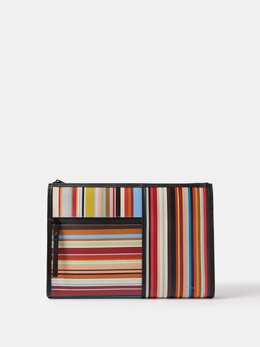 Paul Smith: Клатч Signature Stripe в полоску