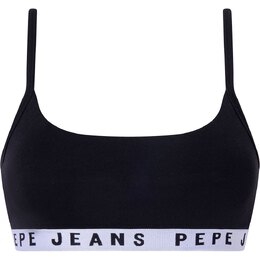 Pepe Jeans: Чёрный бюстгальтер 