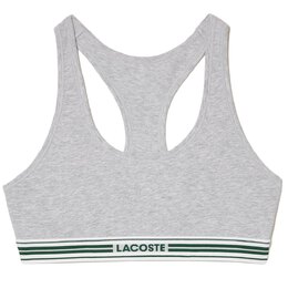 Lacoste: Серый бюстгальтер 