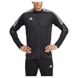 Adidas: Чёрная куртка Tiro