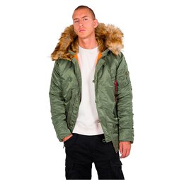 Alpha Industries: Зелёное пальто 