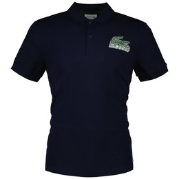 Lacoste: Синее поло 