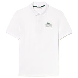 Lacoste: Белое поло 