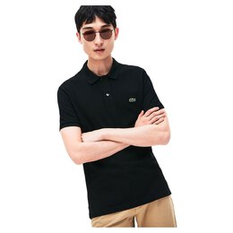 Lacoste: Чёрное поло 