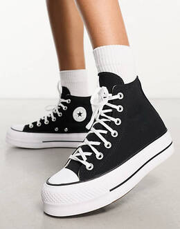 Converse: Чёрные кроссовки  Chuck Taylor All Star Lift