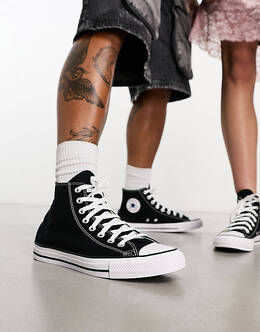 Converse: Чёрные кроссовки  Chuck Taylor All Star Hi