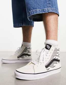 Vans: Белые кроссовки Old Skool