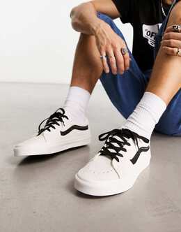 Vans: Белые кроссовки Old Skool