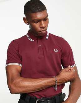 Fred Perry: Бордовая футболка 