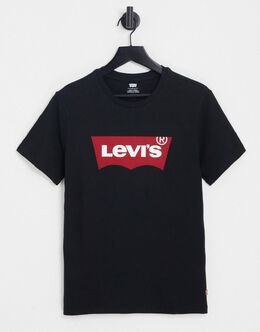 Levi's: Чёрная футболка