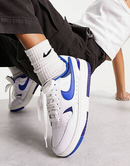 Nike: Синие кроссовки 