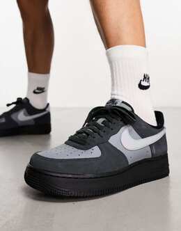 Nike: Чёрные кроссовки Air Force 1