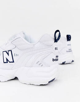 New Balance: Белые кроссовки  608