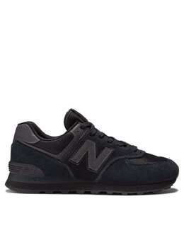 New Balance: Чёрные кроссовки  574