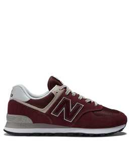 New Balance: Бордовые кроссовки  574