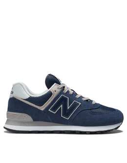 New Balance: Синие кроссовки  574