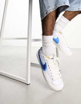 Nike: Синие кроссовки Blazer Low 77