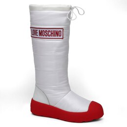 Love Moschino: Белые ботинки 