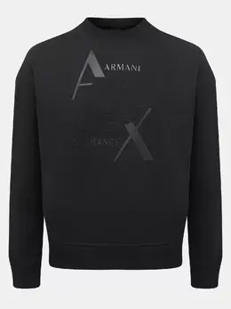 Armani Exchange: Чёрный свитшот 