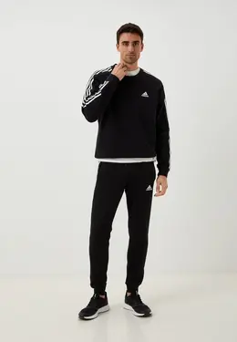 adidas: Чёрный свитшот