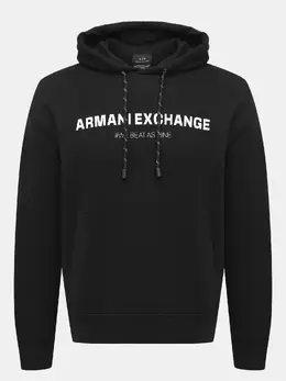 Armani Exchange: Чёрная толстовка 