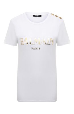 Balmain: Хлопковая футболка 