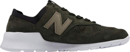 New Balance: Зелёные кроссовки 