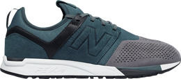 New Balance: Синие кроссовки 