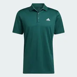 adidas: Зелёное поло 