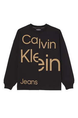 Calvin Klein Jeans: Чёрный свитшот 