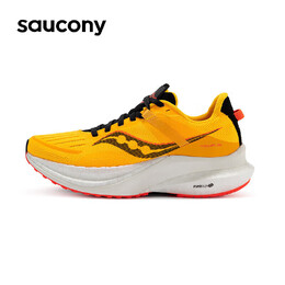 Saucony: Жёлтые кроссовки 