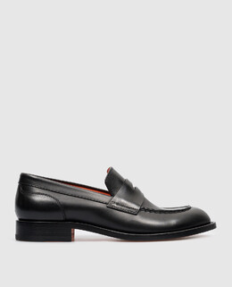 Santoni: Чёрные лоферы